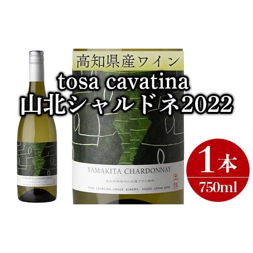 ふるさと納税 高知県 香南市 高知県産ワイン tosa cavatina 山北シャルドネ2022 (750ml×1本) - 白 辛口 お酒 さけ アルコール ボトル 瓶 ギフト 送料無料 高…