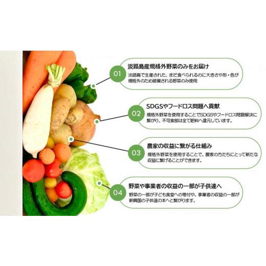 ふるさと納税 セット・詰合せ 兵庫県 南あわじ市  シーサイドグロサリー 淡路島産規格外野菜ボックス・Sサイズ（お一人様向け）の画像