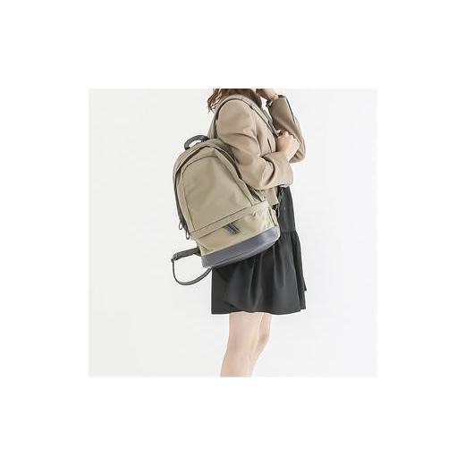 ふるさと納税 カバン リュック 兵庫県 豊岡市 豊岡鞄　TUTUMU　HIKE（S3700）グレージュ グレージュの画像