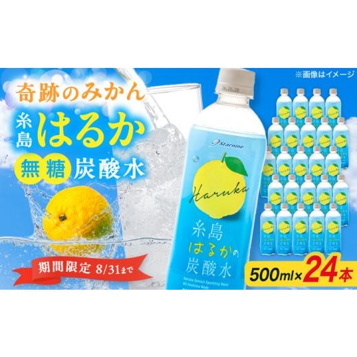 ふるさと納税 炭酸飲料 福岡県 糸島市 期間限定 糸島はるかの炭酸水 500ml×24本入り 糸島市 / スターナイン ARM021 炭酸水 ペットボトル 500ml 24本