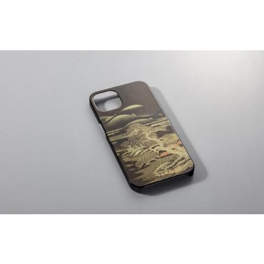 ふるさと納税 石川県 - 山中漆器 iPhone14 Pro 高盛り蒔絵カバー 山水