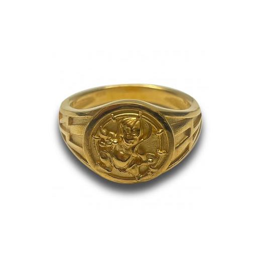 ふるさと納税 アクセサリー リング 山梨県 甲府市 サイズ:23号 [ 甲府ジュエリー ]K24 雷神リング(15047318) サイズ:23号