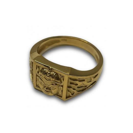 ふるさと納税 アクセサリー リング 山梨県 甲府市 サイズ:24号 [ 甲府ジュエリー ]K24 毘沙門天リング(15047320) サイズ:24号