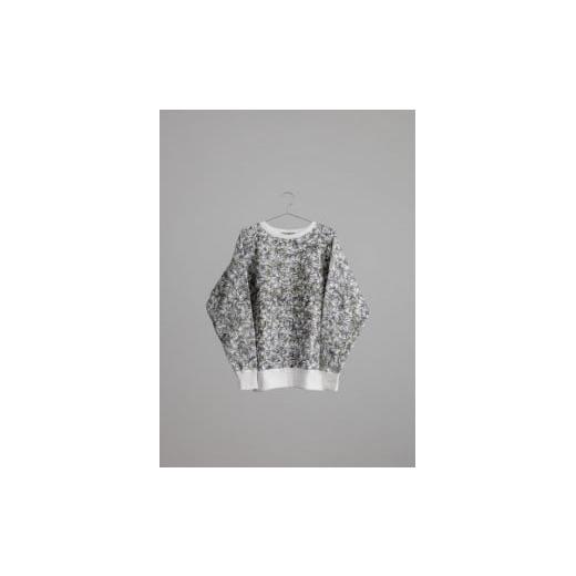 ふるさと納税 雑貨・日用品 東京都 八王子市 HAM IAM 数量限定 手差し型染めスウェットシャツ「笹林」グリーン系(緑色系) XLサイズ XLサイズ