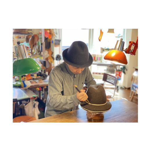 ふるさと納税 小物 帽子 東京都 調布市 ダークブラウン ふたこぶ木型
