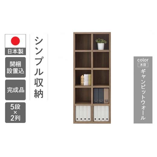 ふるさと納税 家具 本棚・ラック・カラーボックス 岐阜県 下呂市 ギャンビットウォール(グレージュ色) シェルフ FBG 75T(W743 D297 H1800mm) ギャンビッ…