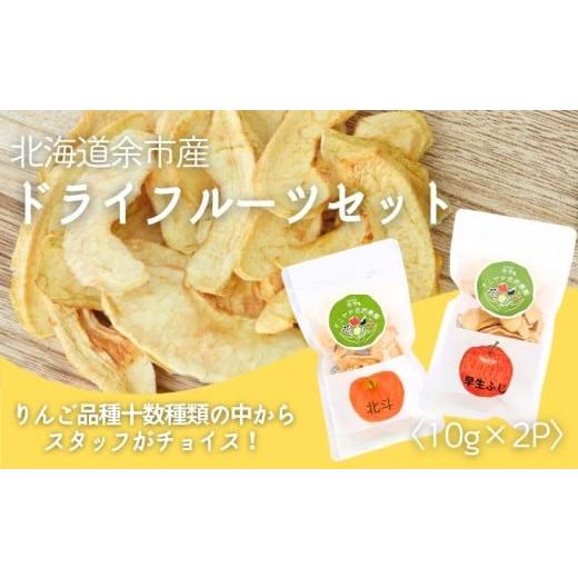ふるさと納税 菓子 北海道 余市町 余市産 すこやか自然農園「ドライフルーツりんご」10g×2Pセット
