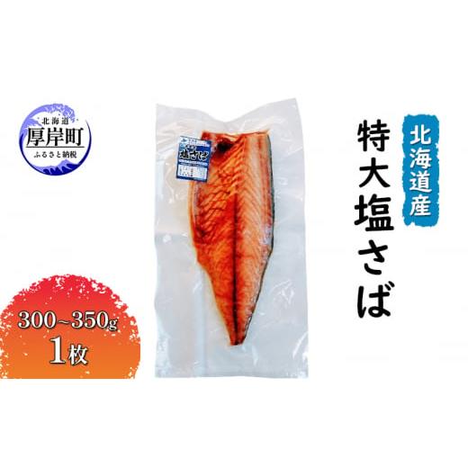 ふるさと納税 干物 サバ 北海道 厚岸町 北海道産 特大 塩さば(300〜350g)1枚  