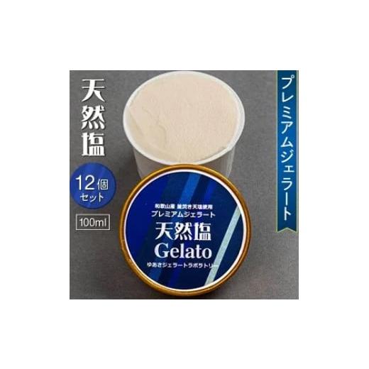 ふるさと納税 和歌山県 広川町 ▼プレミアムジェラート / 天然塩 12個セット/ 100ml / ゆあさジェラートラボラトリー 紀伊国屋文左衛門本舗 SenZanAn Prem…