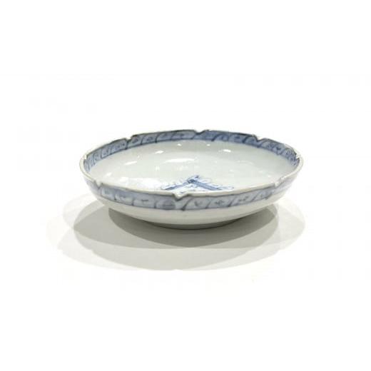 ふるさと納税 食器・グラス 皿 佐賀県 有田町 有田焼 工房禅 横田翔太郎 染付 ダイヤ窓絵 縁切深皿 初期伊万里 24to3 西富陶磁器 A15-339の画像