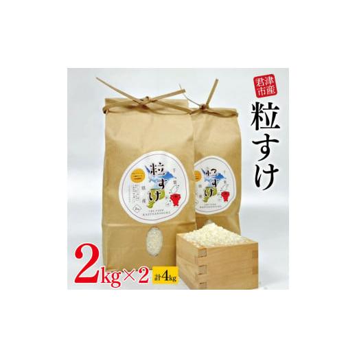 ふるさと納税 米 千葉県 君津市 新米 令和7年産 粒すけ 君津市産 2kgx2袋 (4kg) | 穴太商店 つぶすけ 小分け 米 こめ お米 おこめ 精米 白米 大つぶ …