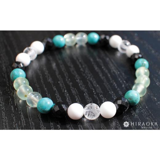 ふるさと納税 アクセサリー ブレスレット 高知県 須崎市 仕事運アップ パワーストーンブレスレット(仕事03)・6mm玉 (19.2cm) 19.2cm