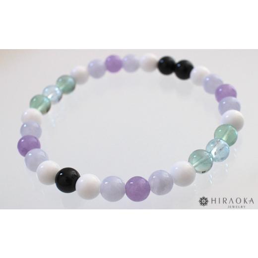 ふるさと納税 アクセサリー ブレスレット 高知県 須崎市 面倒な人間関係で悩まないための対人運パワーストーンブレスレット(対人03)・6mm玉 (20.4cm) 20.4cm