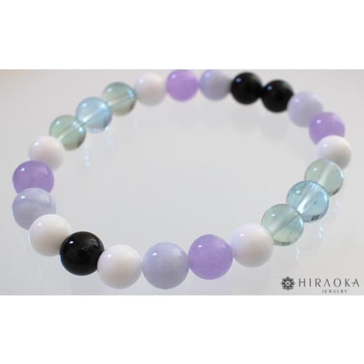 ふるさと納税 アクセサリー ブレスレット 高知県 須崎市 面倒な人間関係で悩まないための対人運パワーストーンブレスレット(対人03)・8mm玉 (17.6cm) 17.6cm