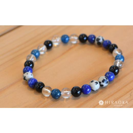 ふるさと納税 アクセサリー ブレスレット 高知県 須崎市 資格取得パワーストーンブレスレット(合格祈願02)・6mm玉 (18.6cm) 18.6cm