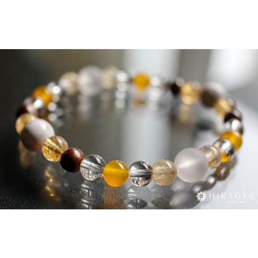 ふるさと納税 アクセサリー ブレスレット 高知県 須崎市 たくさんの幸せを手に入れる大開運パワーストーンブレスレット(開運01)・6mm玉 (18.6cm) 18.6cm