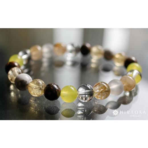 ふるさと納税 アクセサリー ブレスレット 高知県 須崎市 たくさんの幸せを手に入れる大開運パワーストーンブレスレット(開運01)・8mm玉 (18.4cm) 18.4cm