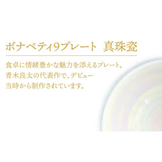 ふるさと納税 瀬戸もの・塗師細工・玻璃 岐阜県 土岐市  美濃焼 ボナペティ9本塁 真珠瓷 RYOTA AOKI POTTERY／青木良太 陶物作り家 お皿 室内装飾 MCH337