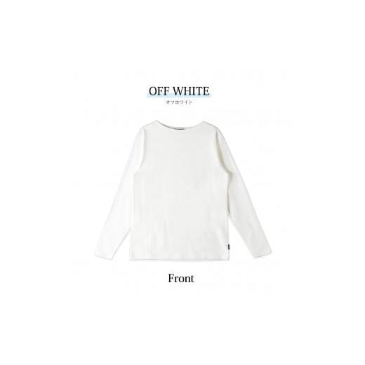 ふるさと納税 愛媛県 松山市 メンズ 長袖ボートネックTシャツ(FL22FW-004M)オフホワイト 白[XLサイズ]| メンズ シャツ 長袖シャツメンズ ファッション …