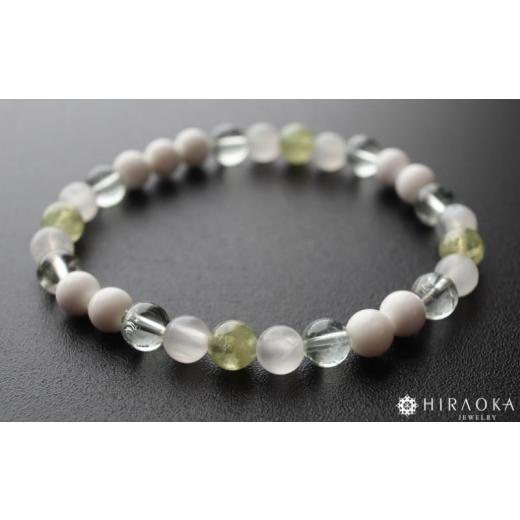 ふるさと納税 アクセサリー ブレスレット 高知県 須崎市 ご縁結びパワーストーンブレスレット(縁結び01)・6mm玉 (19.2cm) 19.2cm