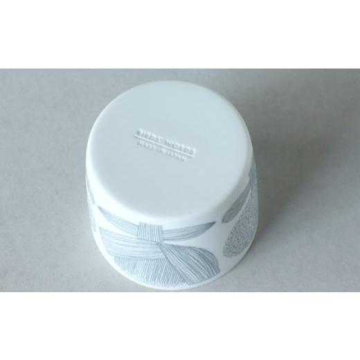 ふるさと納税 雑貨・日用品 グラス 岐阜県 瑞浪市  美濃焼 カップ ペアセット BIRDS' WORDS DAY BY DAY CUP BIRDS\u0026FLOWERS グレー 瑞浪市 ／ FLYWAY …_4