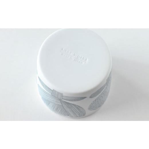ふるさと納税 雑貨・日用品 グラス 岐阜県 瑞浪市  美濃焼 カップ ペアセット BIRDS' WORDS DAY BY DAY CUP FLOWERS イエロー × グレー 瑞浪市 ／ FLYWA…_4
