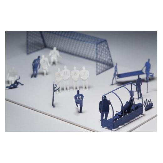 ふるさと納税 雑貨・日用品 東京都 立川市 テラダモケイ「1/100建築模型用添景セット」選べる1点 サッカー編 サッカー編