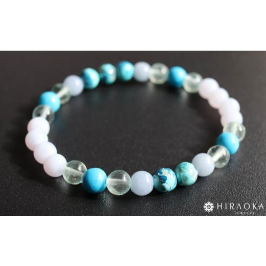 ふるさと納税 アクセサリー ブレスレット 高知県 須崎市 夫婦仲改善パワーストーンブレスレット(家庭円満01)・6mm玉 (20.4cm) 20.4cm