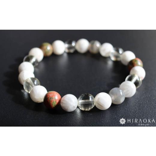 ふるさと納税 アクセサリー ブレスレット 高知県 須崎市 身体健全パワーストーンブレスレット(健康01)・8mm玉 (21.6cm) 21.6cm