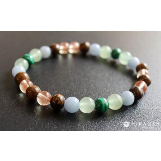 ふるさと納税 アクセサリー ブレスレット 高知県 須崎市 バランスの良い人間関係形成力 パワーストーンブレスレット(対人04)・6mm玉 (19.2cm) 19.2cm