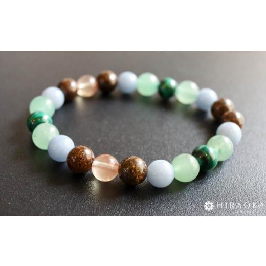 ふるさと納税 アクセサリー ブレスレット 高知県 須崎市 バランスの良い人間関係形成力 パワーストーンブレスレット(対人04)・8mm玉 (20.8cm) 20.8cm