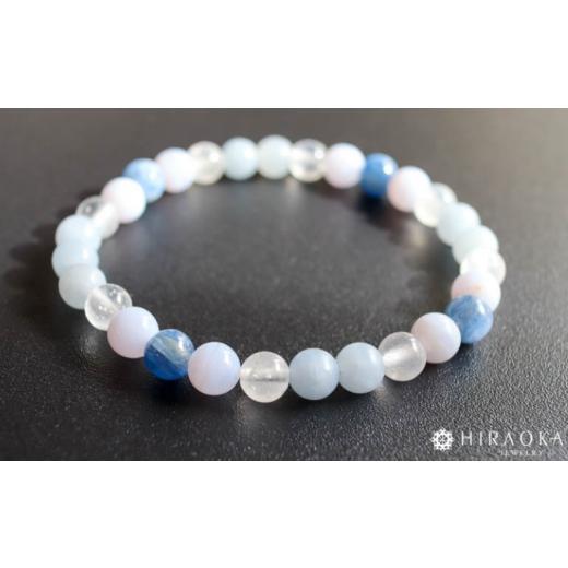 ふるさと納税 アクセサリー ブレスレット 高知県 須崎市 良縁を引き寄せれるように 縁招きパワーストーンブレスレット(縁結び04)・6mm玉 (20.4cm) 20.4cm