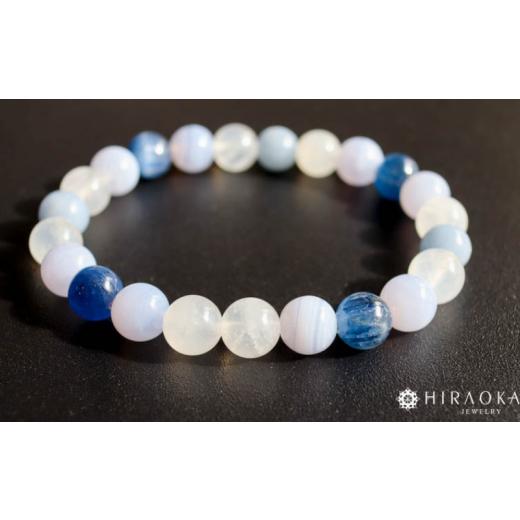 ふるさと納税 アクセサリー ブレスレット 高知県 須崎市 良縁を引き寄せれるように 縁招きパワーストーンブレスレット(縁結び04)・8mm玉 (21.6cm) 21.6cm