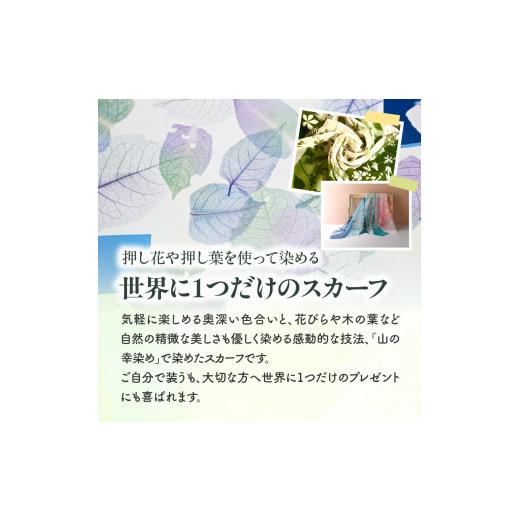 ふるさと納税 織物・繊維品 東京都 新宿区 染めの王国新宿　神楽坂生まれの新時代の染色　「山の幸染め」スカーフ　ピンク A：ピンク_2