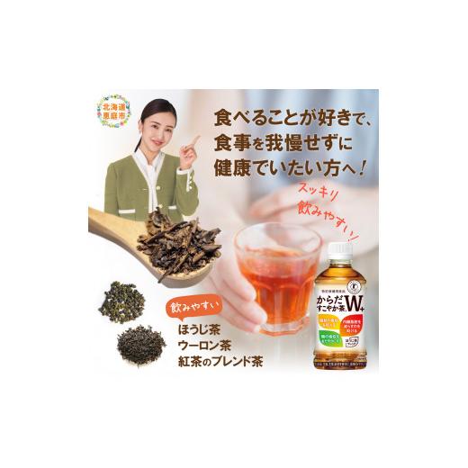 ふるさと納税 お茶類 北海道 恵庭市  定期便：3回（毎週発送） からだすこやか茶W＋ 350mlPET×24本 コカ・コーラ からだすこやか茶 お茶 トクホ 特保 北海道 …の画像