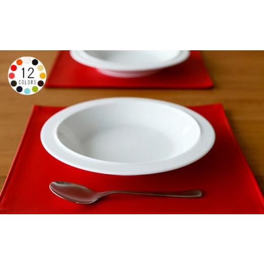 ふるさと納税 雑貨・日用品 インテリア 千葉県 野田市 No.216-04 PVCレザーランチョンマット「LEKKU square」 2枚セット(マスタード) / 雑貨 日用品 イン…