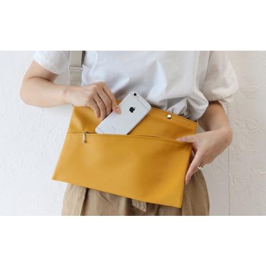 ふるさと納税 カバン ショルダーバッグ 千葉県 野田市 No.246-03 上質で上品でシンプルなショルダーバッグ「saco」(マスタード) / 雑貨 日用品 鞄 千葉県 …