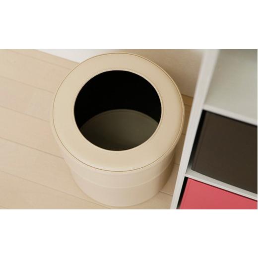 ふるさと納税 雑貨・日用品 インテリア 千葉県 野田市 No.249-01 ゴミ箱 PVCレザーごみ箱「pinoco」 Mサイズ(ホワイト) / 雑貨 日用品 インテリア 千葉県…