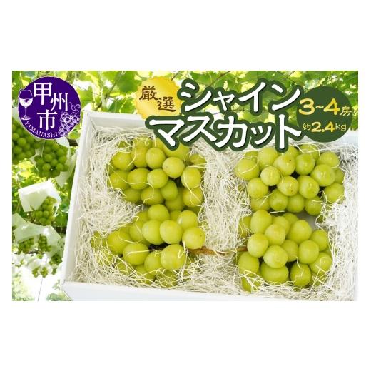 ふるさと納税 ぶどう マスカット 山梨県 甲州市 山梨県甲州市産 シャインマスカット 約2.4kg（3〜4房）／Inakakara 2026年発送 （ACP）C9-890 シャインマスカ…の画像