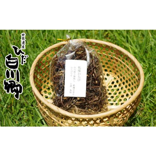ふるさと納税 野菜類 山菜 岐阜県 白川村 白川村の山から採れた乾燥わらび 国産 煮もの 和え物 80g 2袋 S735の画像