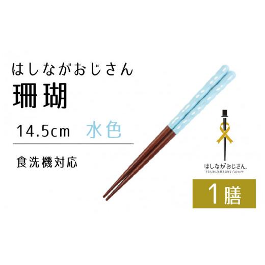 ふるさと納税 福井県 小浜市 [数量限定]はしながおじさん 食洗機対応 珊瑚(14.5cm) 1膳 水色 はしながおじさん 食洗機対応 珊瑚(14.5cm) 1膳 水色