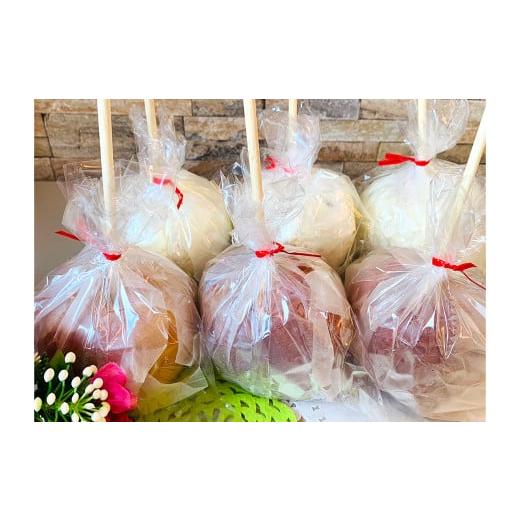 ふるさと納税 飴(あめ) 熊本県 西原村 りんご飴 2種 の 味 お楽しみ セット (6個入り)