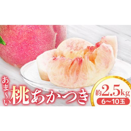 ふるさと納税 もも 長野県 豊丘村 アグリスタくましろのあまーい桃『あかつき』約2.5kg  2026年7月中旬〜7月下旬発送予定の画像