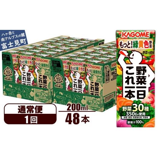 ふるさと納税 果汁飲料 やさい 長野県 富士見町 通常便 カゴメ 野菜一日これ一本 48本×1回 野菜ジュース 紙パック 定期便 1日分の野菜 野菜100% 飲料類 ド…