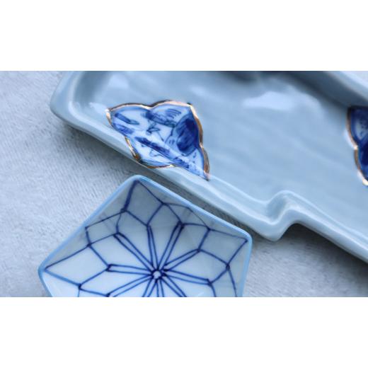 ふるさと納税 食器・グラス 皿 佐賀県 有田町 有田焼 Ruri 6点セット まるふく 食器 器 うつわ 皿 中皿 小鉢 中鉢 小皿 変型皿 食器セット コーディネート 瑠…の画像
