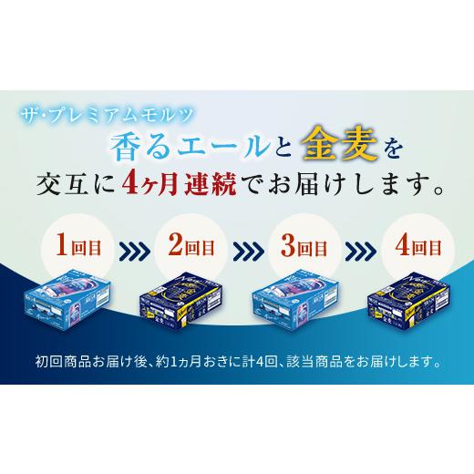 ふるさと納税 ビール 熊本県 嘉島町 FK7-0125 香るエール・金麦交互4回定期便 ザ・プレミアム・モルツ香るエール／金麦 各350ml×24本 熊本県 嘉島町 ビールの画像