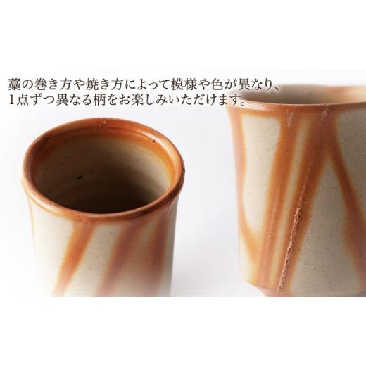 ふるさと納税 食器・グラス お猪口・ぐい呑み・盃 佐賀県 武雄市  宸山窯 火襷 ぐい呑み 1個 UCU012の画像