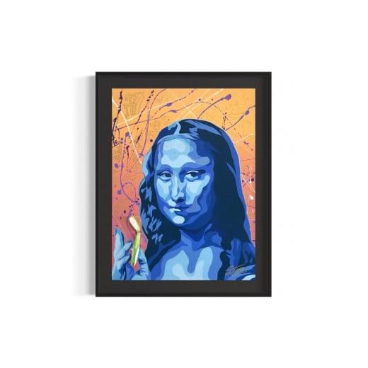 ふるさと納税 雑貨・日用品 絵画 静岡県 御前崎市 アクリル絵画 オーダー作品 F15(652mm×530mm)サイズ 絵画:似顔絵 / 額:ブラック 絵画:似顔絵 / 額:ブ…