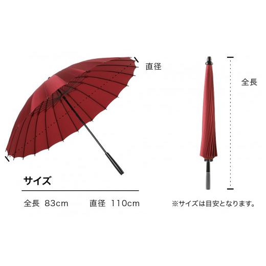 ふるさと納税 ファッション 福井県 福井市 蛇の目洋傘　雨傘(親骨60cm)　カラー10色 N-035008_07 黒色の画像