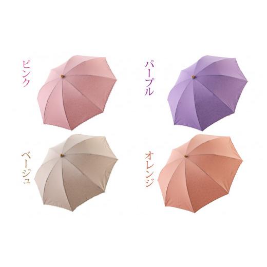 ふるさと納税 ファッション 福井県 福井市 なつめクール　晴雨兼用折りたたみ傘　カラー4色 H-035006_04 オレンジの画像
